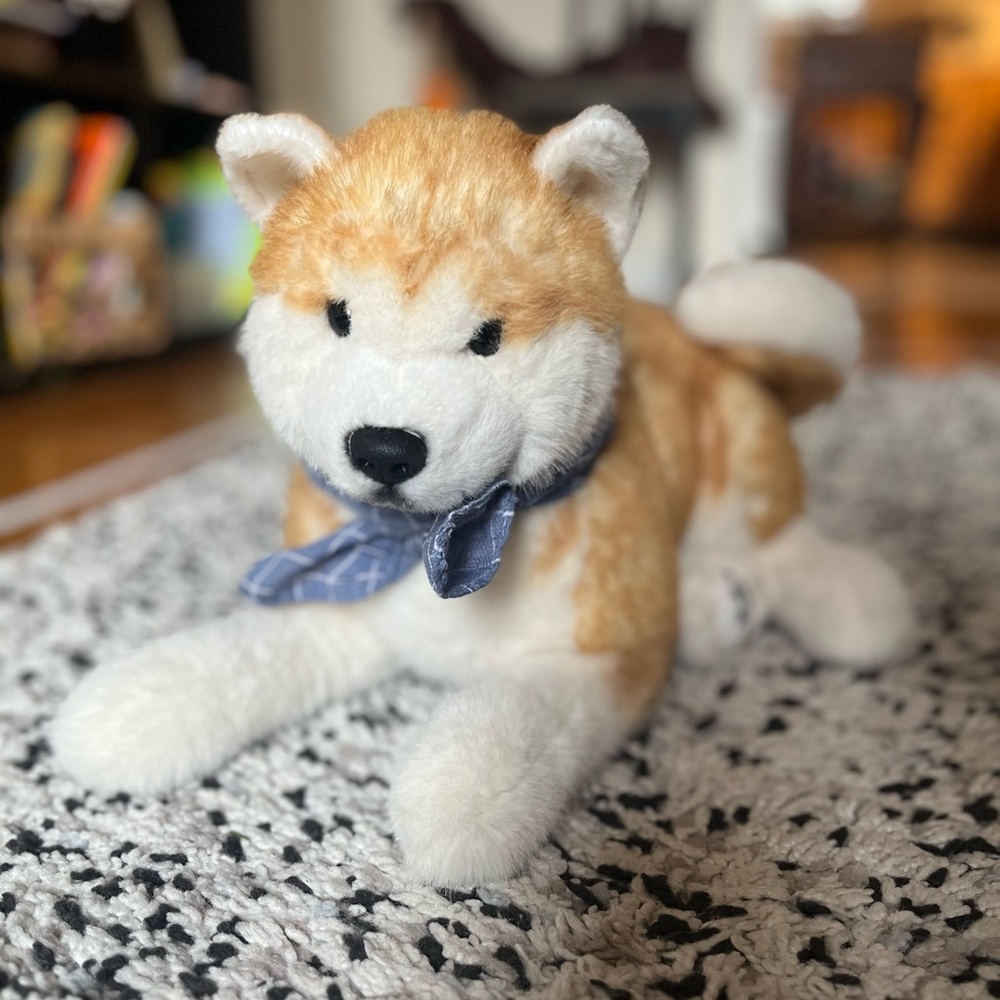 Chongker Shiba Inu realistic plush dog